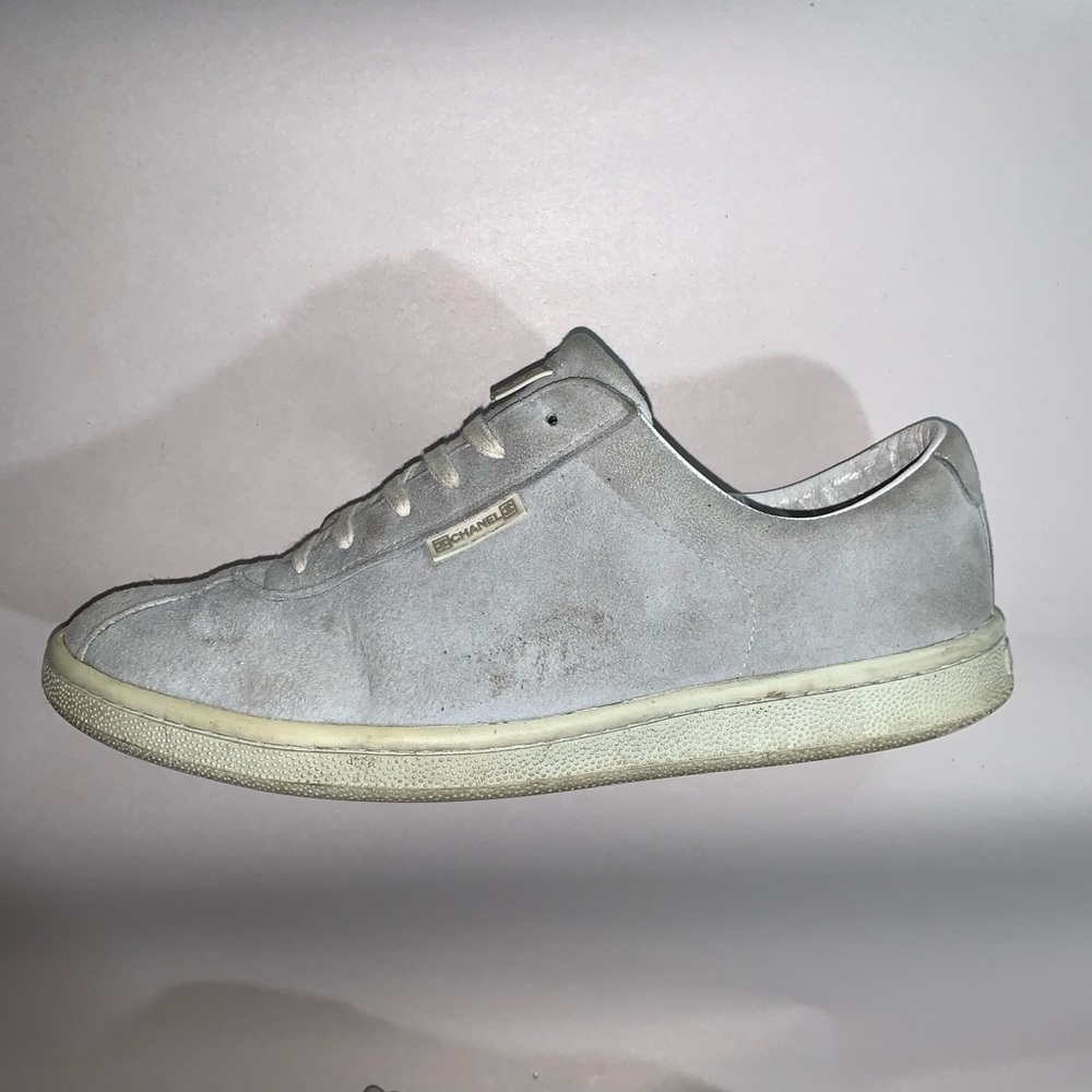 CHANEL size 40 gray suede CHANEL SPORT sneakers - Picture 1 of 12
